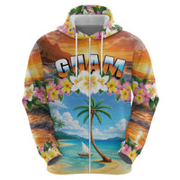 Guam Hoodie Eternal Summer Sunset Beach