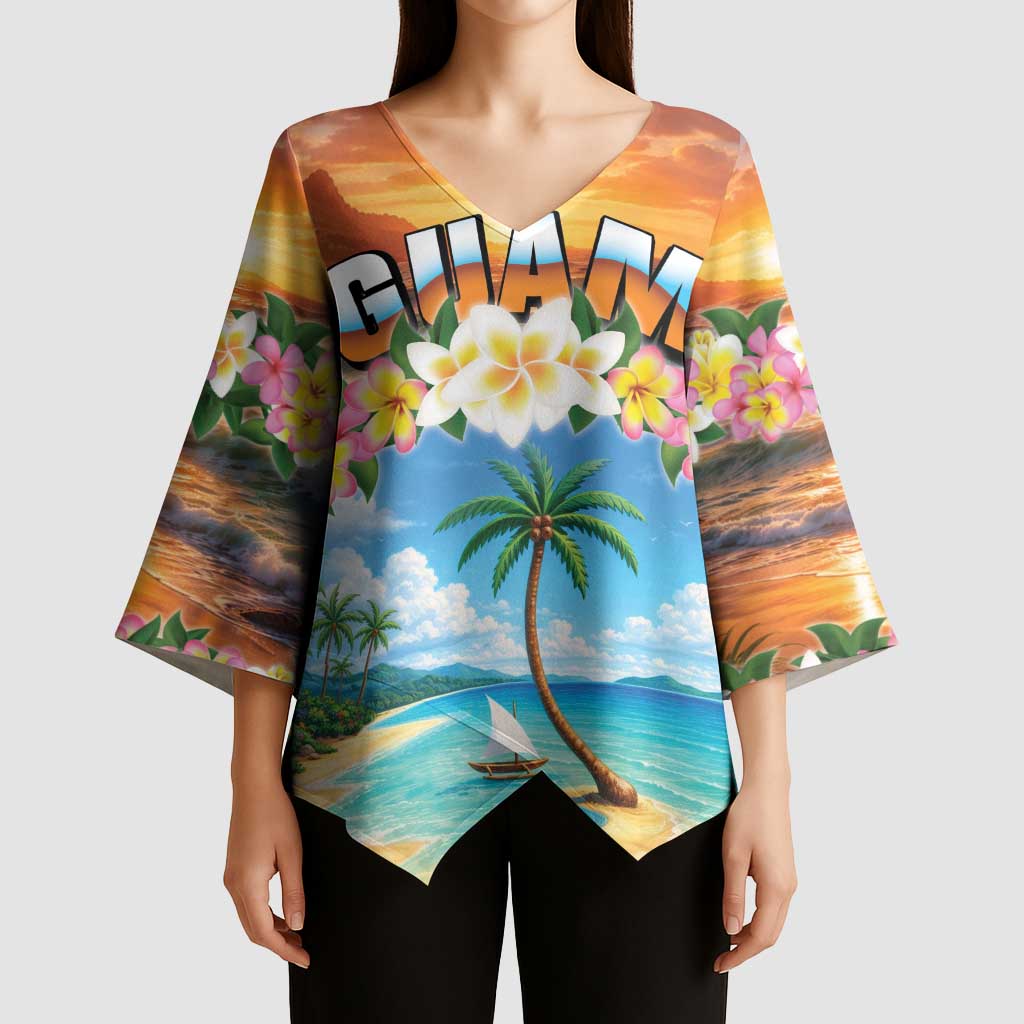 Guam Kimono Sleeve Blouse Eternal Summer Sunset Beach
