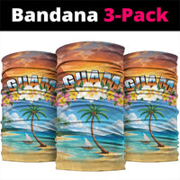 Guam Neck Gaiter Eternal Summer Sunset Beach