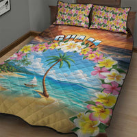 Guam Quilt Bed Set Eternal Summer Sunset Beach