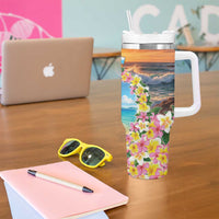 Guam Tumbler With Handle Eternal Summer Sunset Beach
