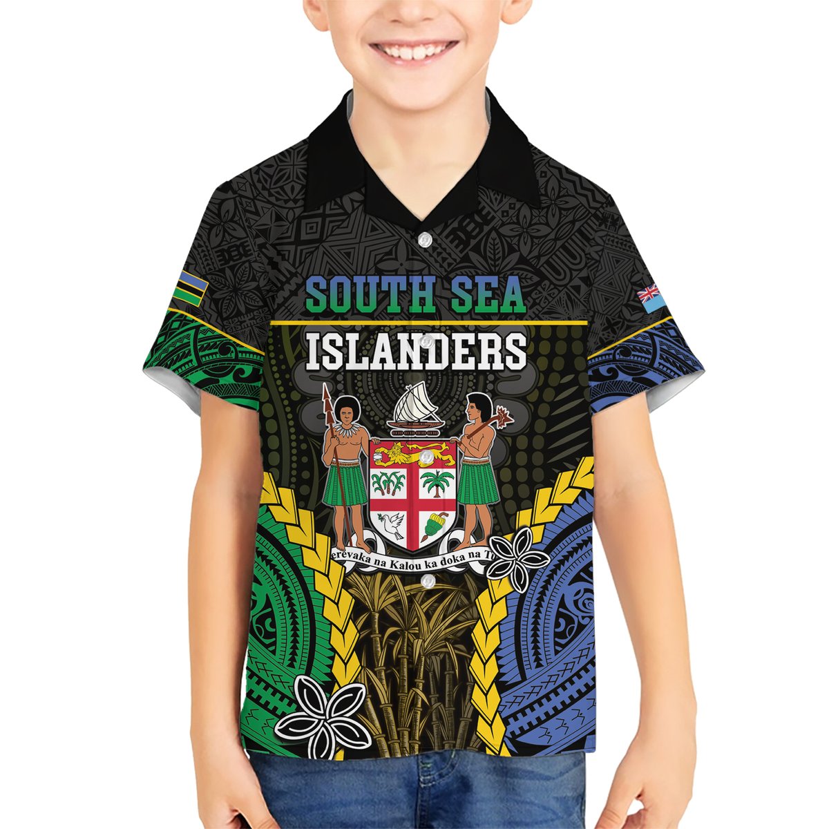 Personalised South Sea Islanders And Fiji Hawaiian Shirt Kanakas Fijian Tapa Pattern