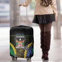 South Sea Islanders And Fiji Luggage Cover Kanakas Fijian Tapa Pattern