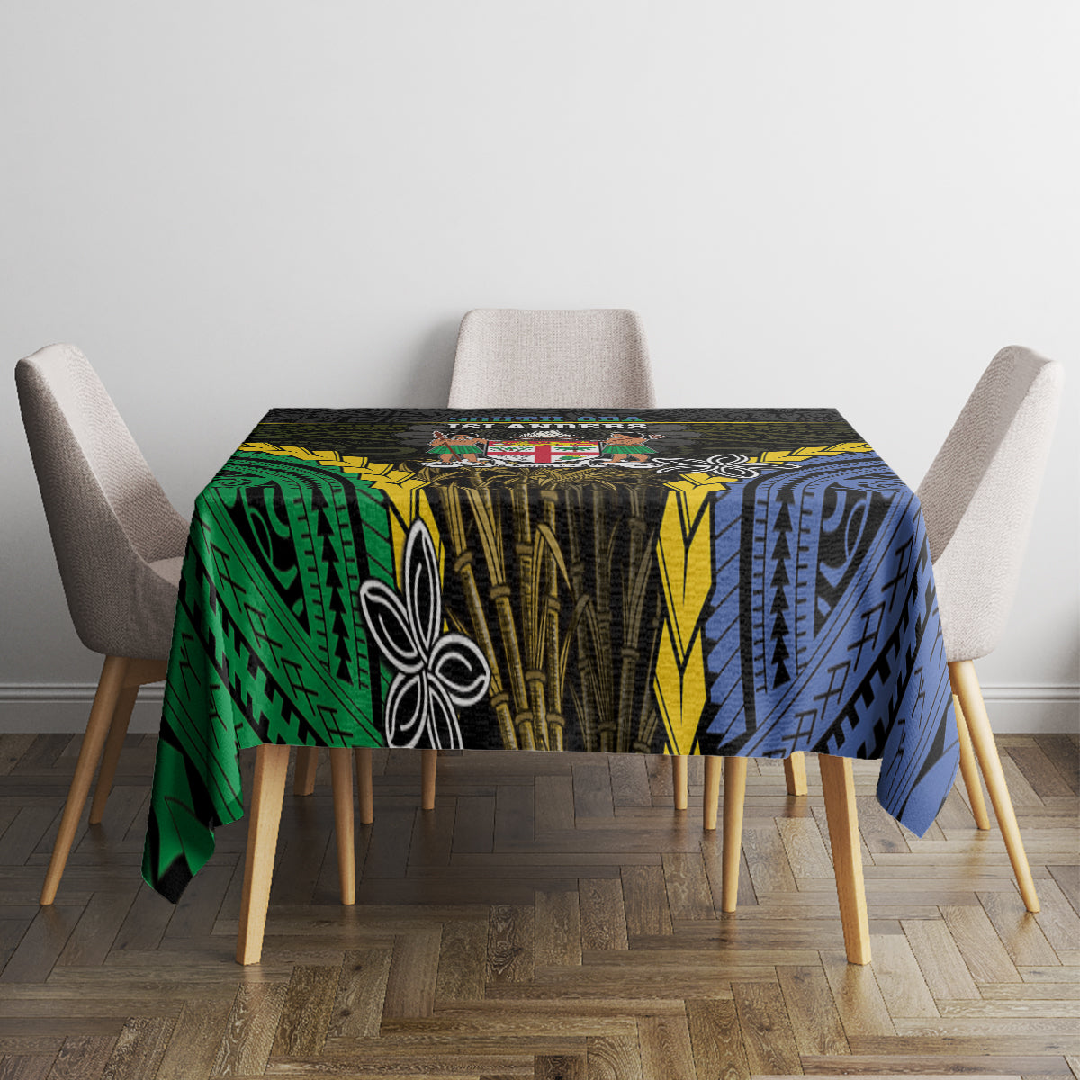 South Sea Islanders And Fiji Tablecloth Kanakas Fijian Tapa Pattern