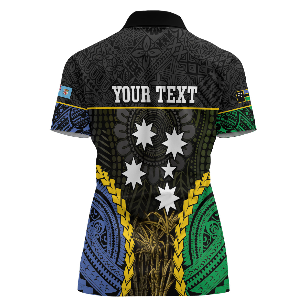 Personalised South Sea Islanders And Fiji Women Polo Shirt Kanakas Fijian Tapa Pattern LT05 - Polynesian Pride