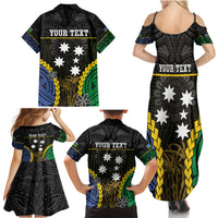 Personalised South Sea Islanders And Solomon Islands Family Matching Summer Maxi Dress and Hawaiian Shirt Kanakas Polynesian Pattern LT05 - Polynesian Pride