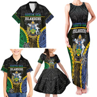 Personalised South Sea Islanders And Solomon Islands Family Matching Tank Maxi Dress and Hawaiian Shirt Kanakas Polynesian Pattern LT05 - Polynesian Pride