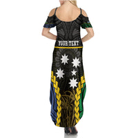 Personalised South Sea Islanders And Solomon Islands Summer Maxi Dress Kanakas Polynesian Pattern