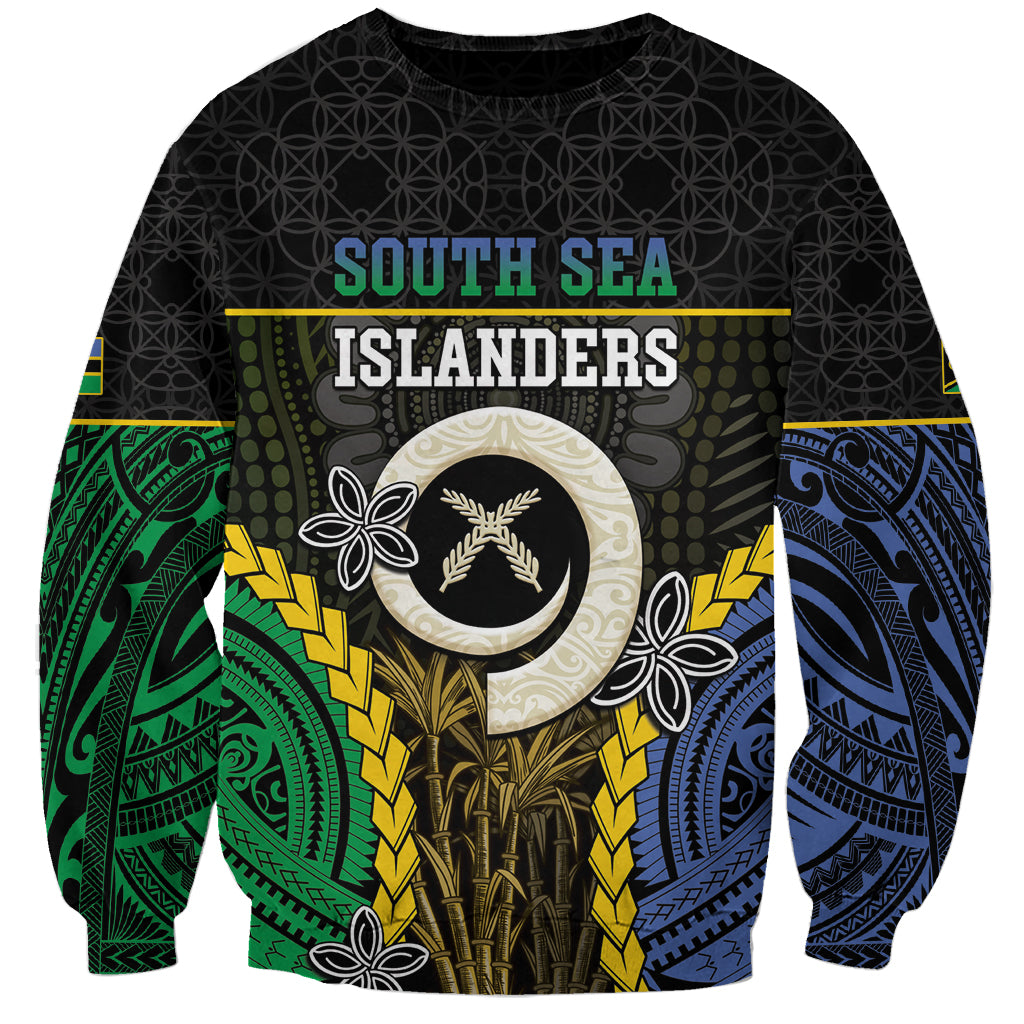 Personalised South Sea Islanders And Vanuatu Sweatshirt Kanakas Sand Drawing Pattern