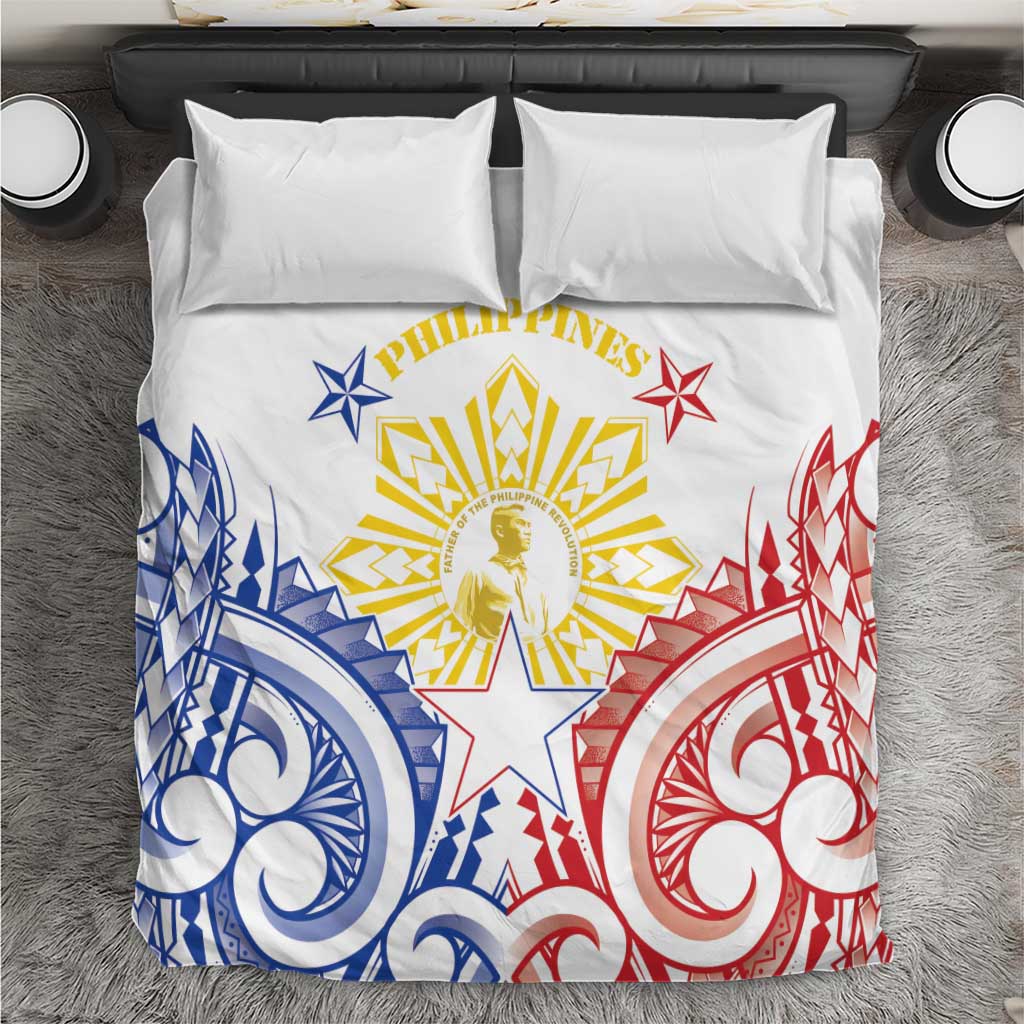 Philippines Bedding Set Katipunan Andres Bonifacio LT05 White - Polynesian Pride