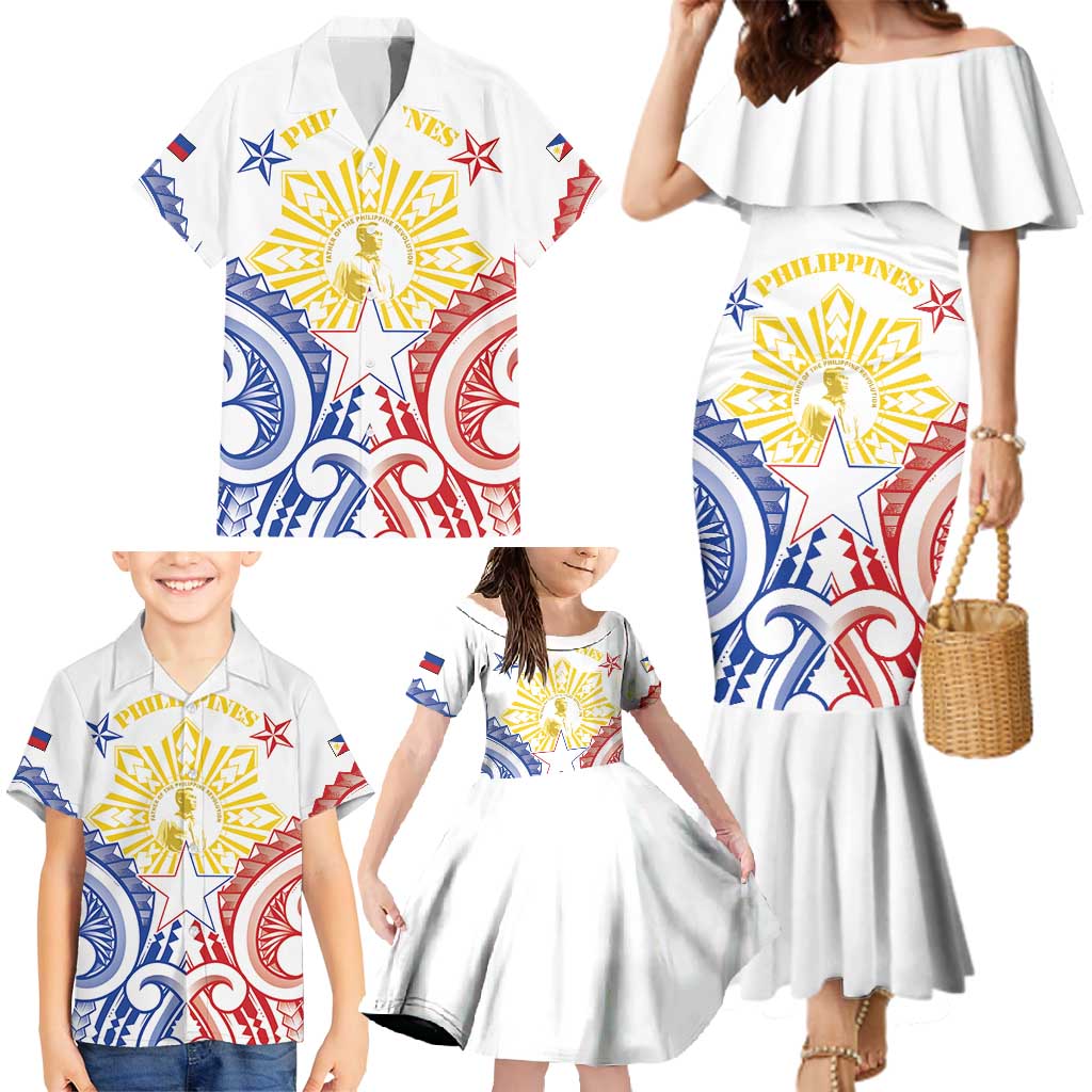 Philippines Family Matching Mermaid Dress and Hawaiian Shirt Katipunan Andres Bonifacio LT05 - Polynesian Pride