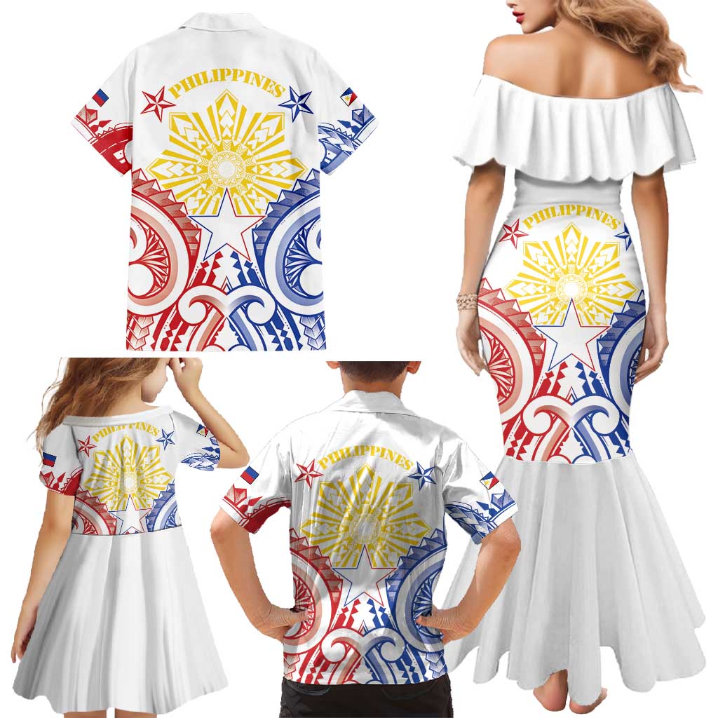 Philippines Family Matching Mermaid Dress and Hawaiian Shirt Katipunan Andres Bonifacio LT05 - Polynesian Pride