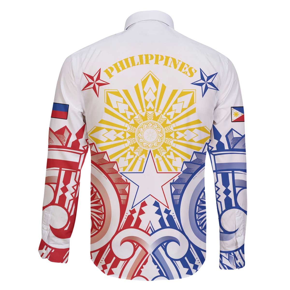 Philippines Family Matching Off The Shoulder Long Sleeve Dress and Hawaiian Shirt Katipunan Andres Bonifacio LT05 - Polynesian Pride