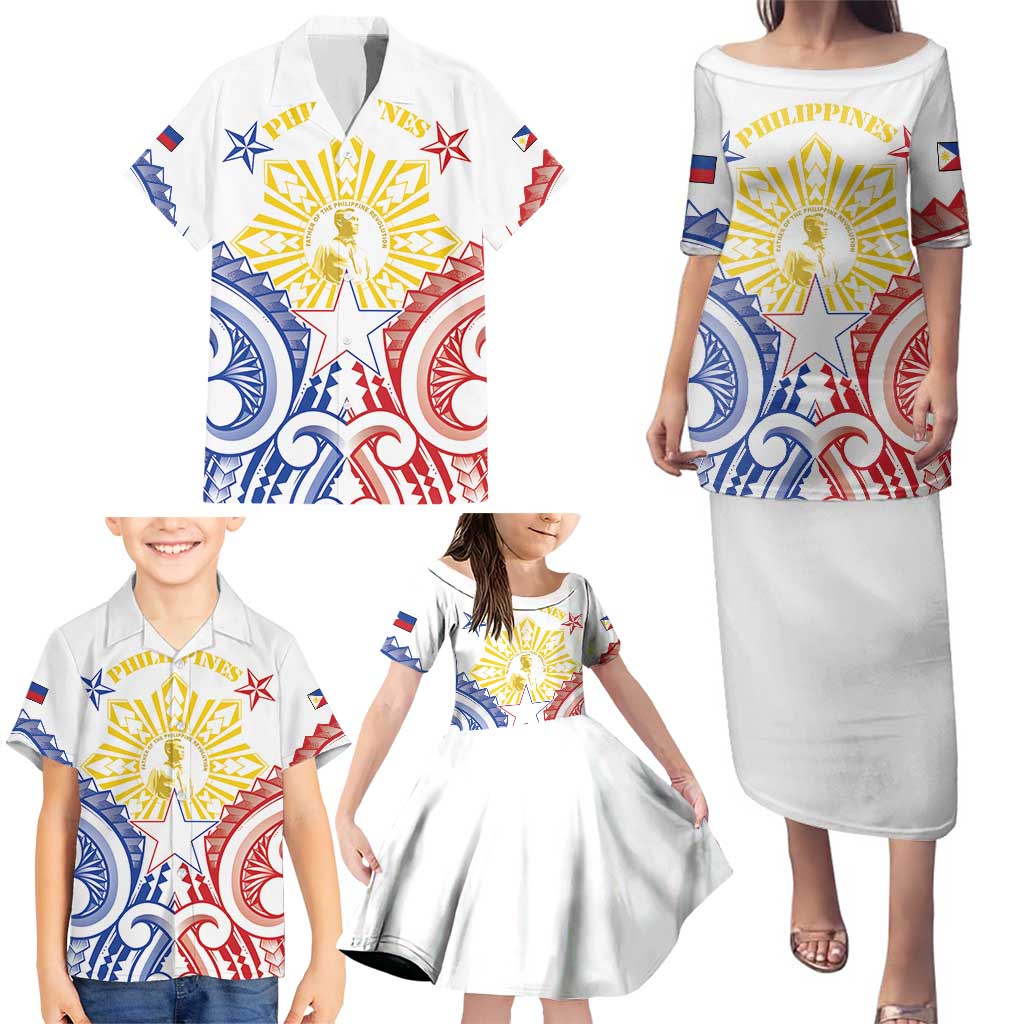 Philippines Family Matching Puletasi and Hawaiian Shirt Katipunan Andres Bonifacio