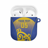 Custom James Cook High School AirPods Case Maori Koru Pattern