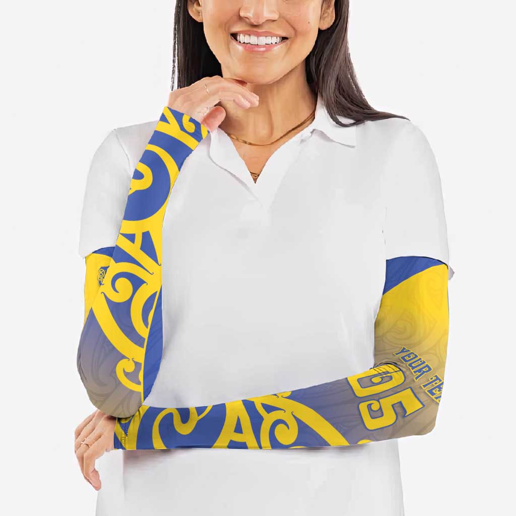Custom James Cook High School Arm Sleeves Maori Koru Pattern