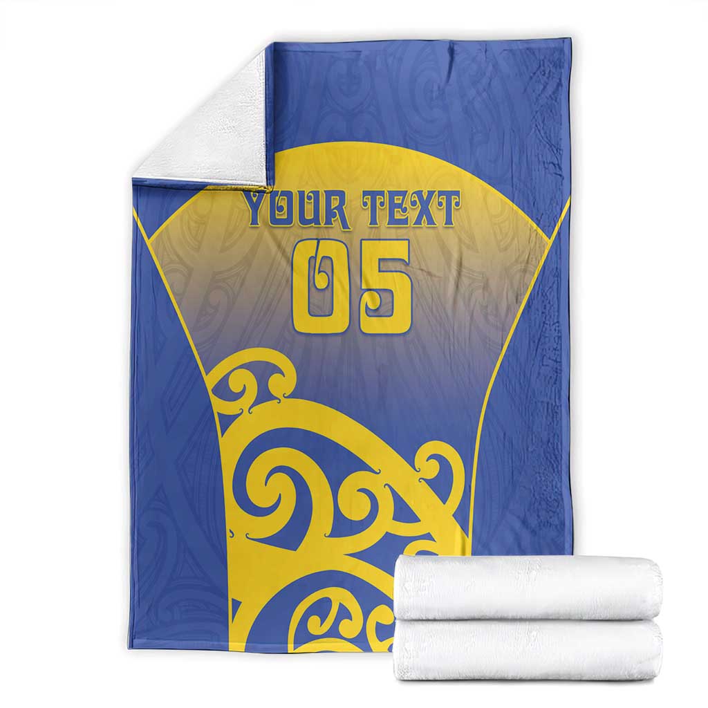Custom James Cook High School Blanket Maori Koru Pattern