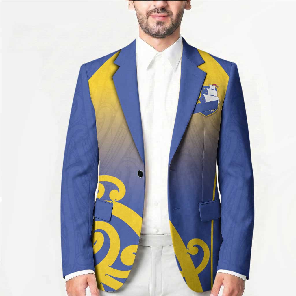 Custom James Cook High School Blazer Maori Koru Pattern