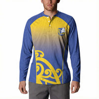 Custom James Cook High School Button Sweatshirt Maori Koru Pattern