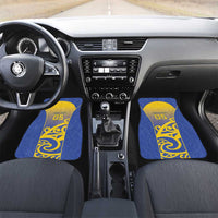 Custom James Cook High School Car Mats Maori Koru Pattern