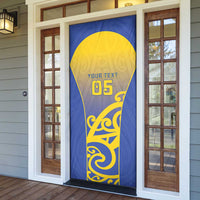 Custom James Cook High School Door Cover Maori Koru Pattern