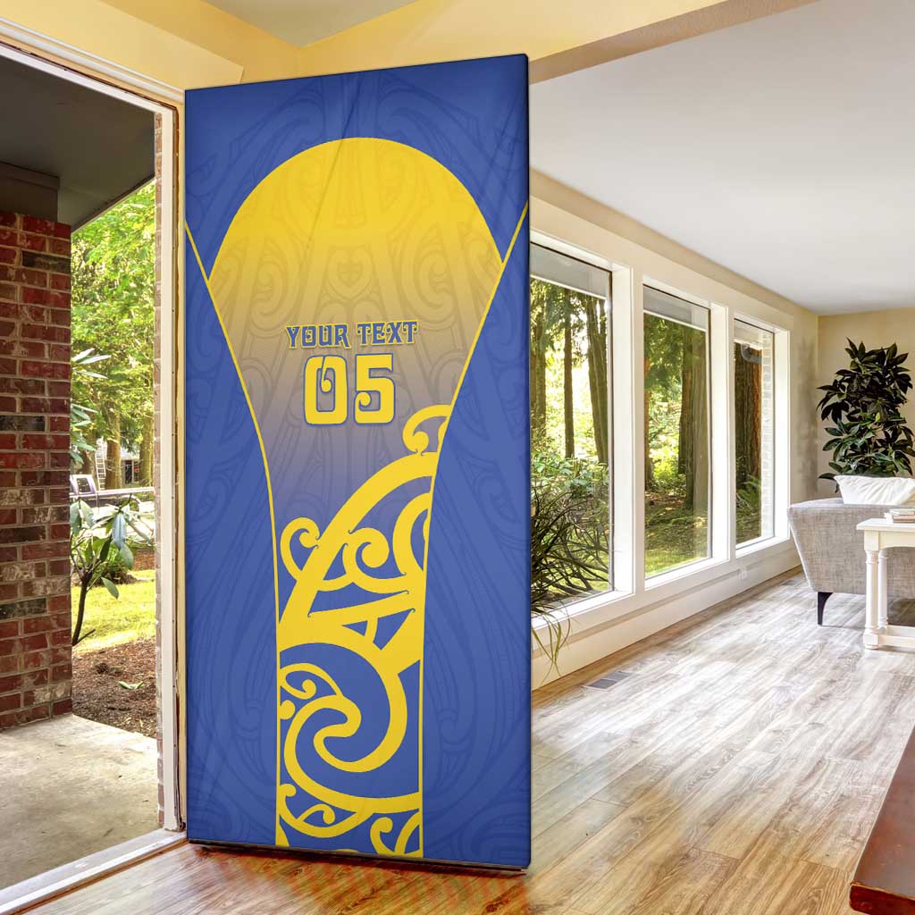 Custom James Cook High School Door Cover Maori Koru Pattern
