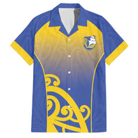 Custom James Cook High School Family Matching Long Sleeve Bodycon Dress and Hawaiian Shirt Maori Koru Pattern