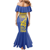 Custom James Cook High School Family Matching Mermaid Dress and Hawaiian Shirt Maori Koru Pattern