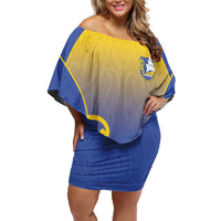 Custom James Cook High School Family Matching Off Shoulder Short Dress and Hawaiian Shirt Maori Koru Pattern
