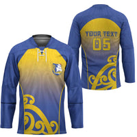 Custom James Cook High School Hockey Jersey Maori Koru Pattern