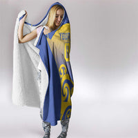 Custom James Cook High School Hooded Blanket Maori Koru Pattern