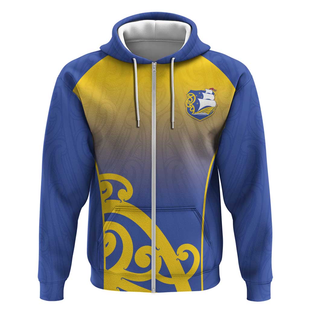 Custom James Cook High School Hoodie Maori Koru Pattern