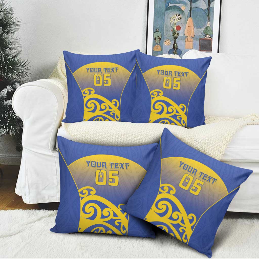 Custom James Cook High School Pillow Cover Maori Koru Pattern