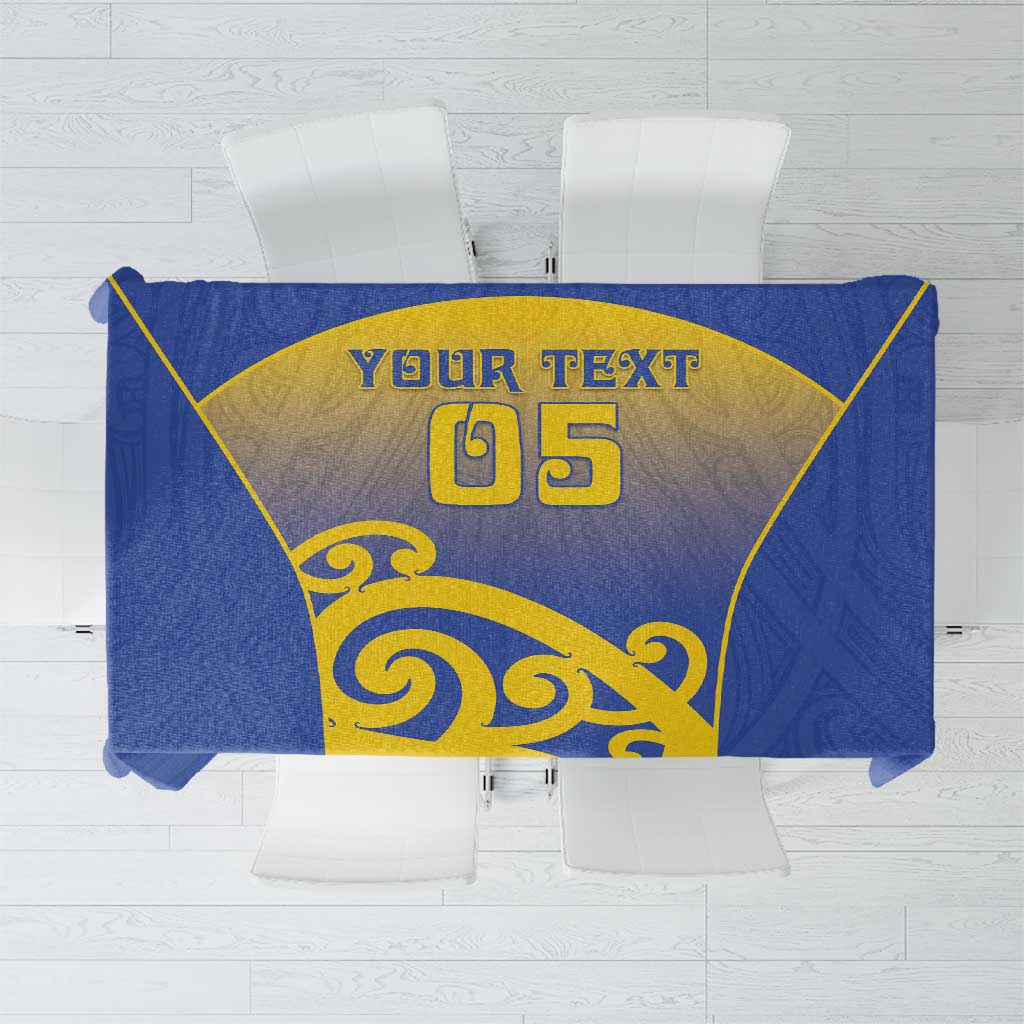 Custom James Cook High School Tablecloth Maori Koru Pattern
