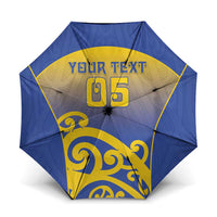 Custom James Cook High School Umbrella Maori Koru Pattern