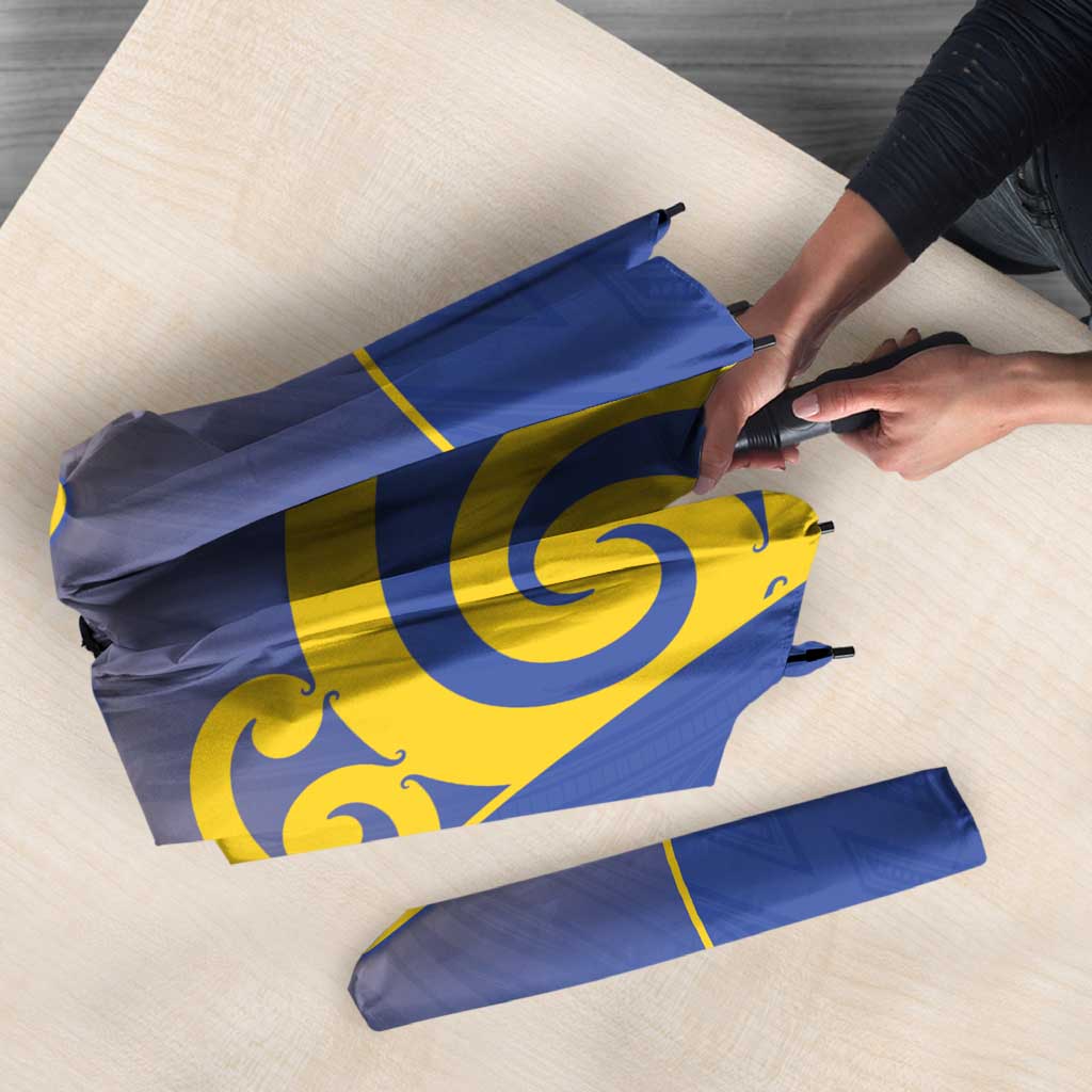 Custom James Cook High School Umbrella Maori Koru Pattern