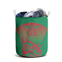 Custom Onehunga High School Laundry Basket Maori Koru Pattern
