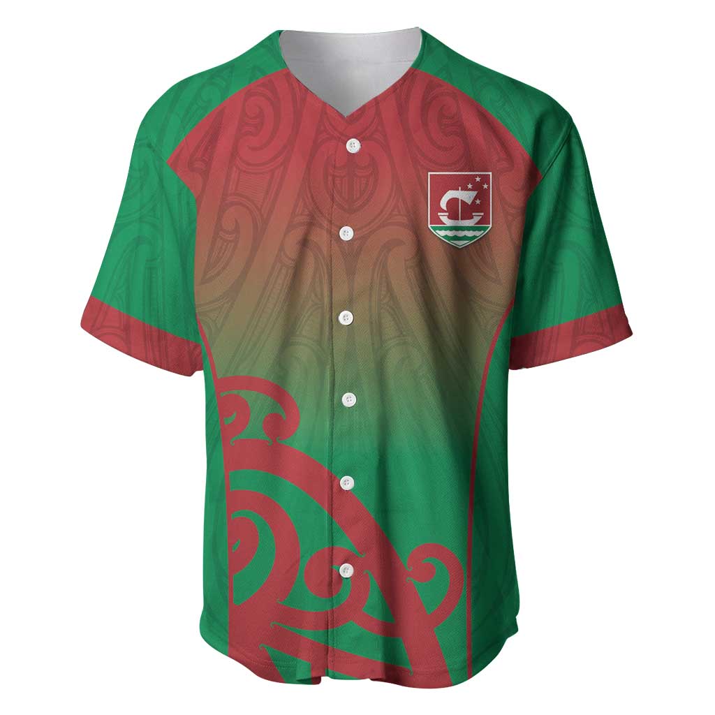 Custom Onehunga High School Baseball Jersey Maori Koru Pattern