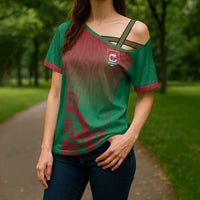 Custom Onehunga High School Cross Shoulder Shirt Maori Koru Pattern