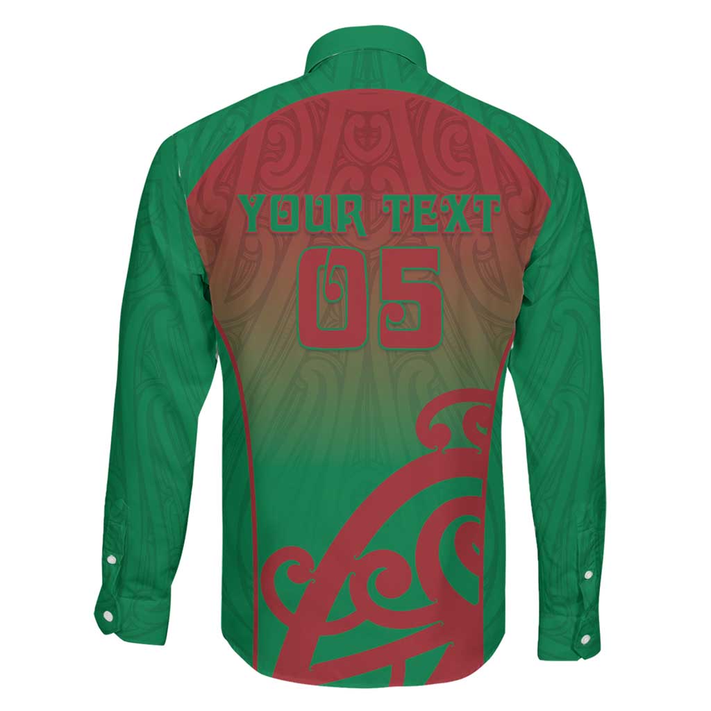 Custom Onehunga High School Family Matching Summer Maxi Dress and Hawaiian Shirt Maori Koru Pattern
