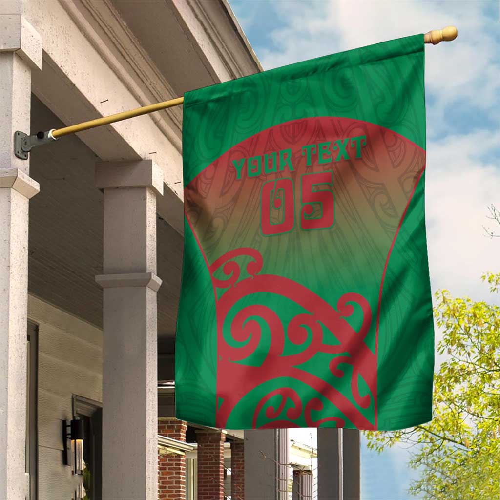 Custom Onehunga High School Garden Flag Maori Koru Pattern LT05 House Flag Green - Polynesian Pride
