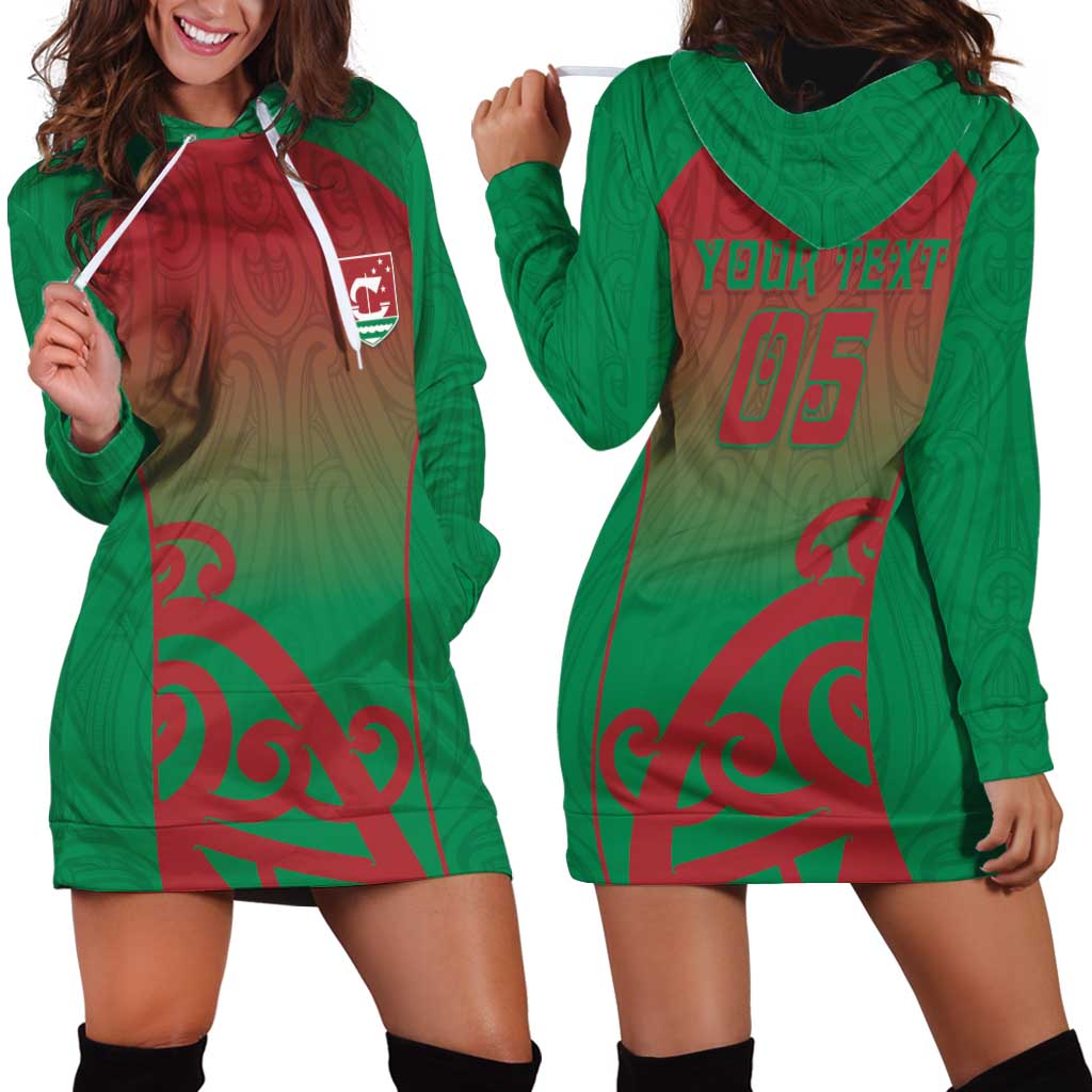 Custom Onehunga High School Hoodie Dress Maori Koru Pattern