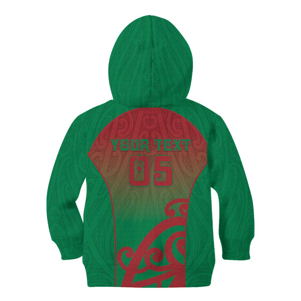 Custom Onehunga High School Kid Hoodie Maori Koru Pattern