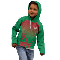 Custom Onehunga High School Kid Hoodie Maori Koru Pattern