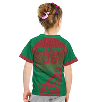 Custom Onehunga High School Kid T Shirt Maori Koru Pattern