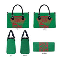 Custom Onehunga High School Leather Bag Maori Koru Pattern