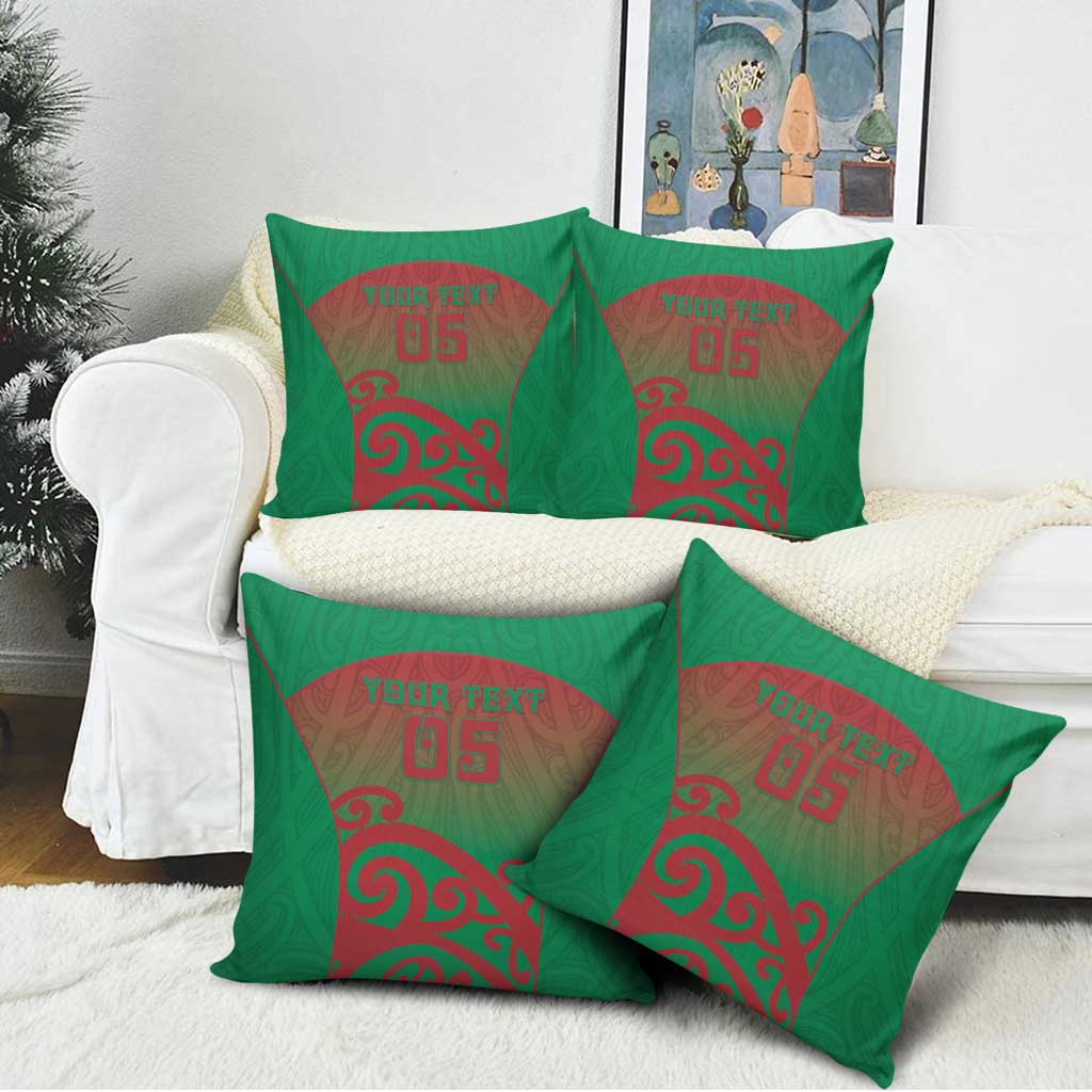 Custom Onehunga High School Pillow Cover Maori Koru Pattern