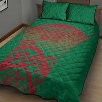 Custom Onehunga High School Quilt Bed Set Maori Koru Pattern