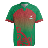 Custom Onehunga High School Rugby Jersey Maori Koru Pattern