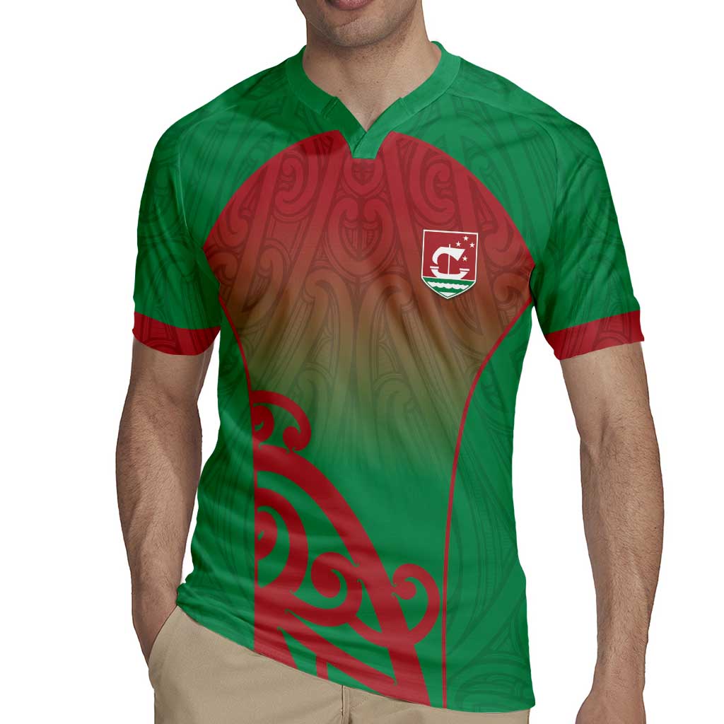 Custom Onehunga High School Rugby Jersey Maori Koru Pattern